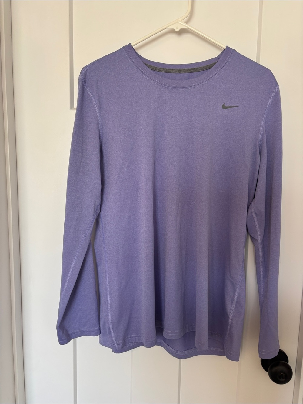 Nike Dri-Fit Women’s Long-Sleeve Performance Tee — Lavender